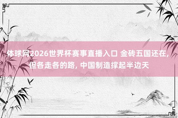 体球网2026世界杯赛事直播入口 金砖五国还在, 但各走各的路, 中国制造撑起半边天