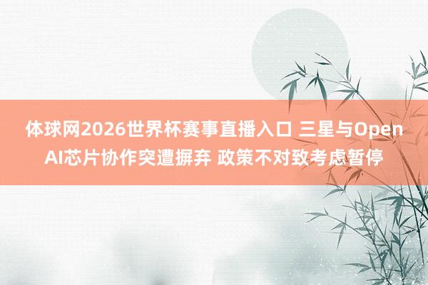 体球网2026世界杯赛事直播入口 三星与OpenAI芯片协作突遭摒弃 政策不对致考虑暂停