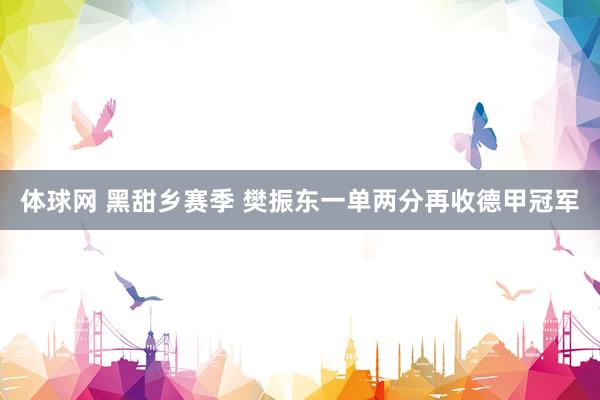 体球网 黑甜乡赛季 樊振东一单两分再收德甲冠军