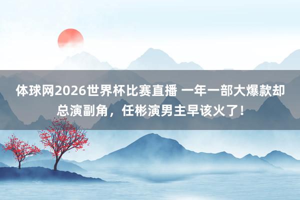 体球网2026世界杯比赛直播 一年一部大爆款却总演副角，任彬演男主早该火了！