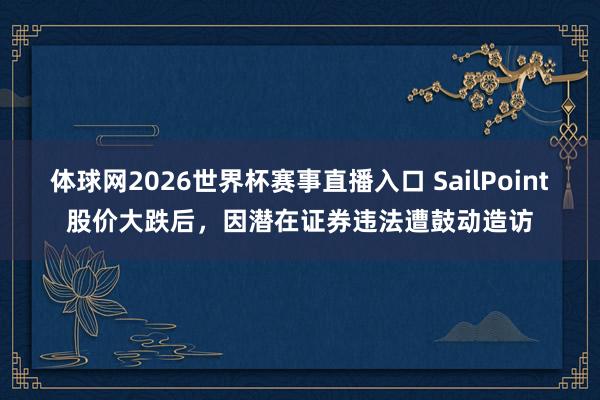 体球网2026世界杯赛事直播入口 SailPoint股价大跌后，因潜在证券违法遭鼓动造访