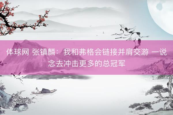 体球网 张镇麟：我和弗格会链接并肩交游 一说念去冲击更多的总冠军