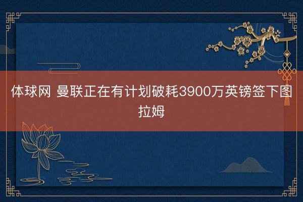 体球网 曼联正在有计划破耗3900万英镑签下图拉姆